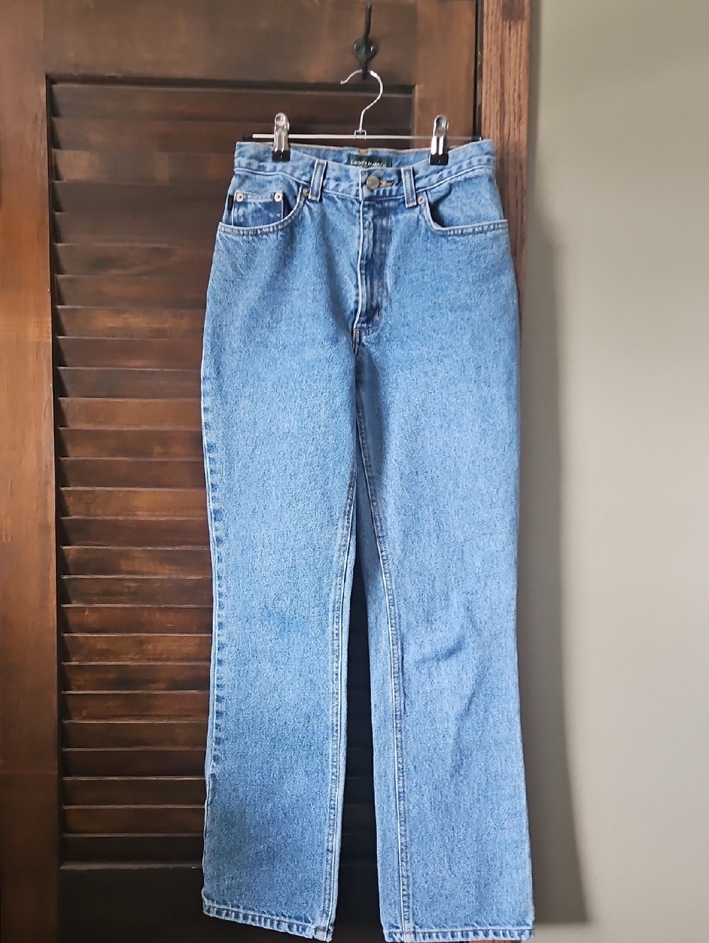 Vintage Ralph Lauren Straight-Leg 90s Jean  Women's Jeans - Light Blue Denim
